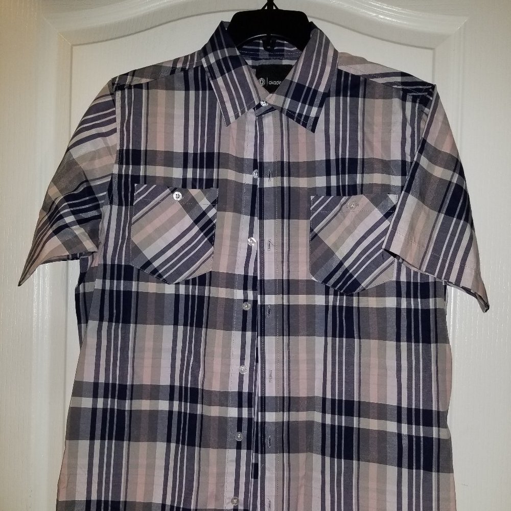 Akademiks Mens Button Down Shirt